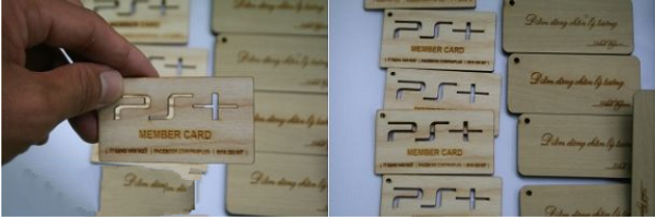 Làm Card Visit, làm Name card gỗ danh thiếp bằng gỗ lấy liền