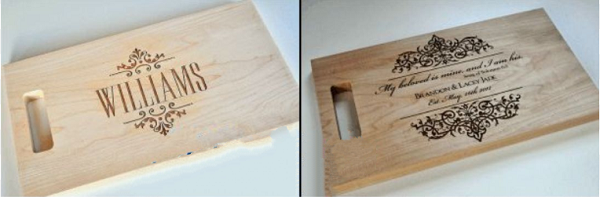In khắc thớt gỗ, thớt nhựa bằng công nghệ laser giá rẻ
